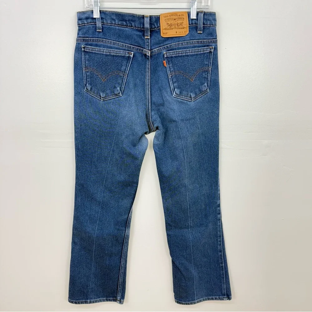 Levi's 517 Vintage Orange Tab Bootcut Jeans D3